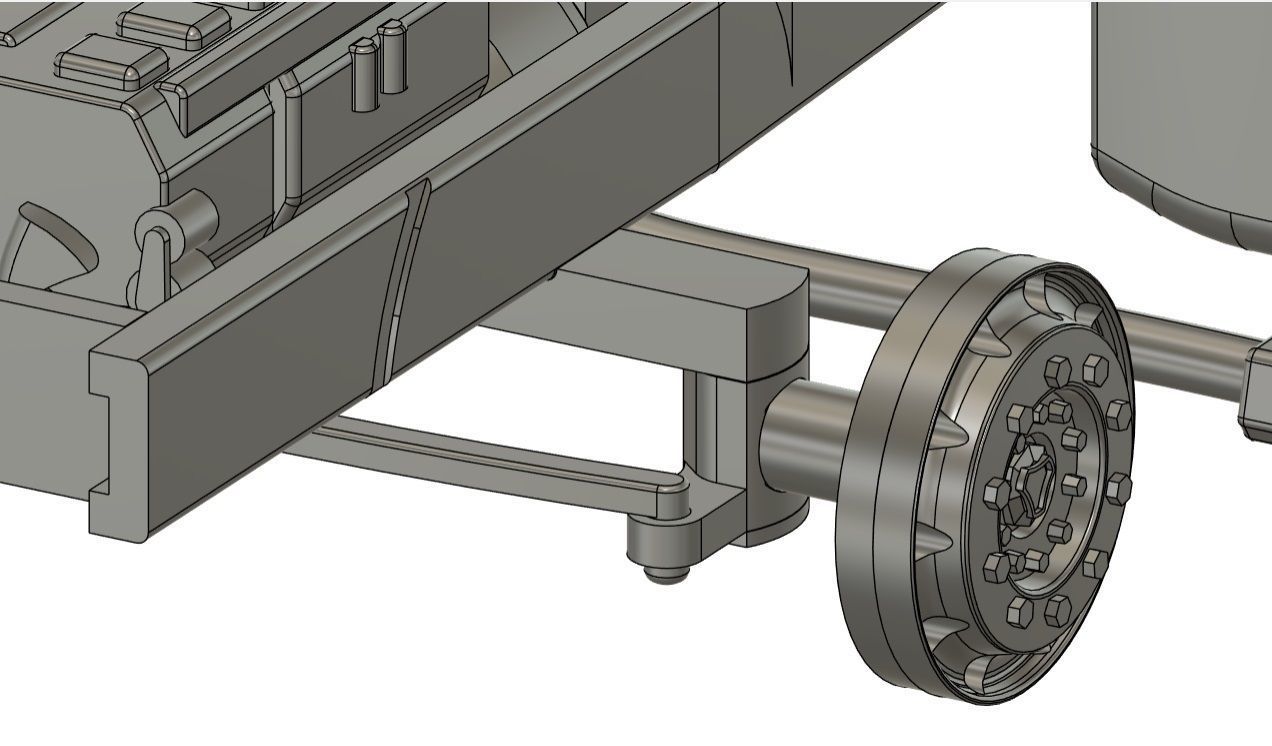 Printable truck model kit scania s730 3D print model_14