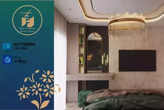 Neoclassical bed room