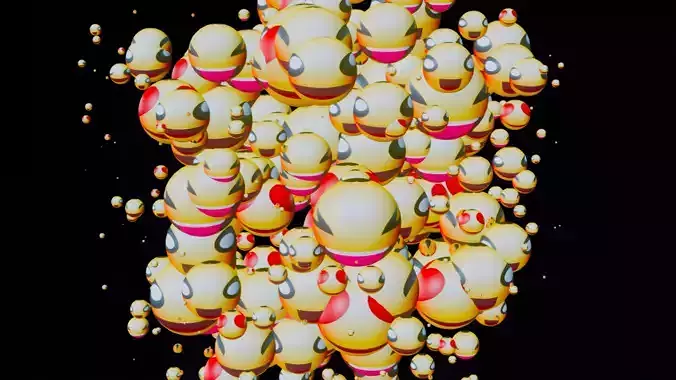 Animated Emoji motion graphics  3D model