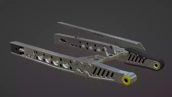 ProTaper Swing Arm CNC Low-poly 3D model