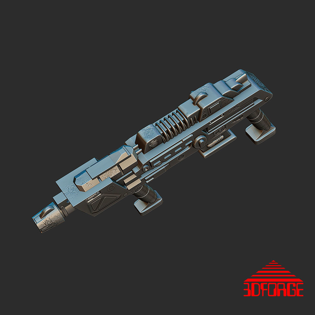 Laser Rifle MOTU Classics-Masterverse Scale for Custom 3D print model_2