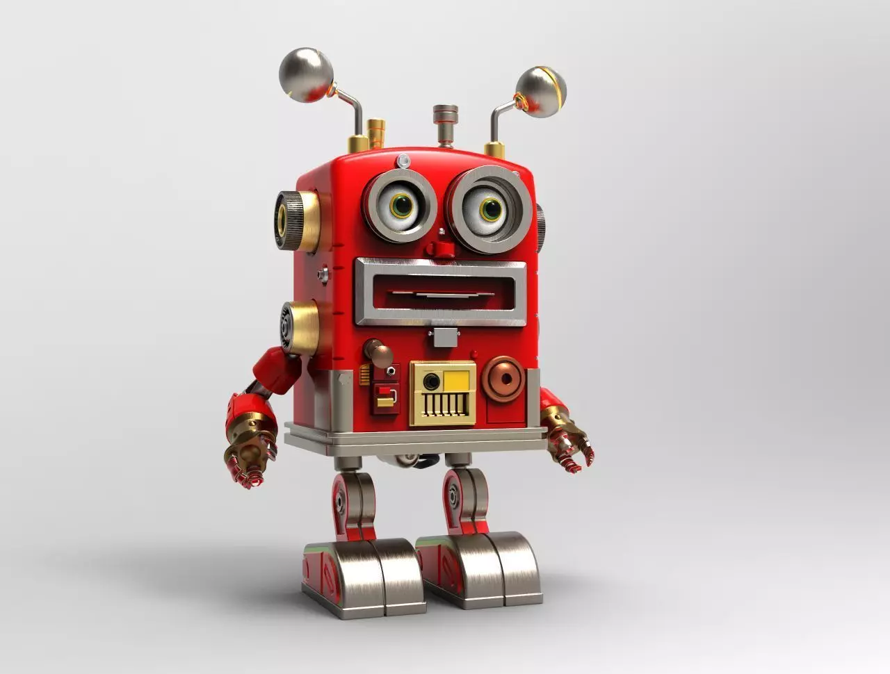 Elementary Robot 3D print model_0