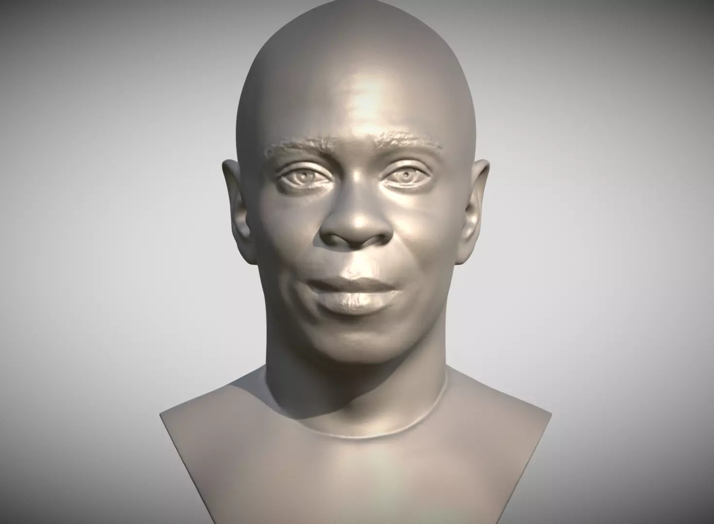 Dave Chappelle bust ready for 3D printing 3D print model_0