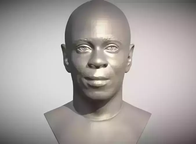 Dave Chappelle bust ready for 3D printing 3D print model