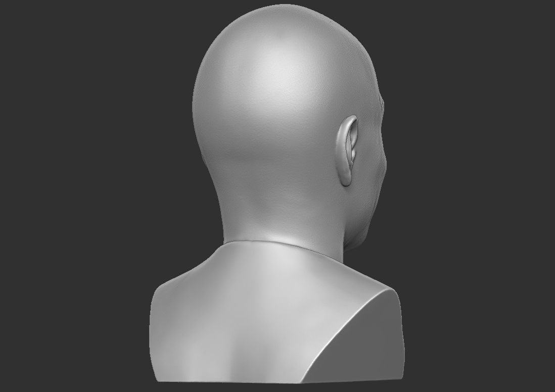 Dave Chappelle bust ready for 3D printing 3D print model_13