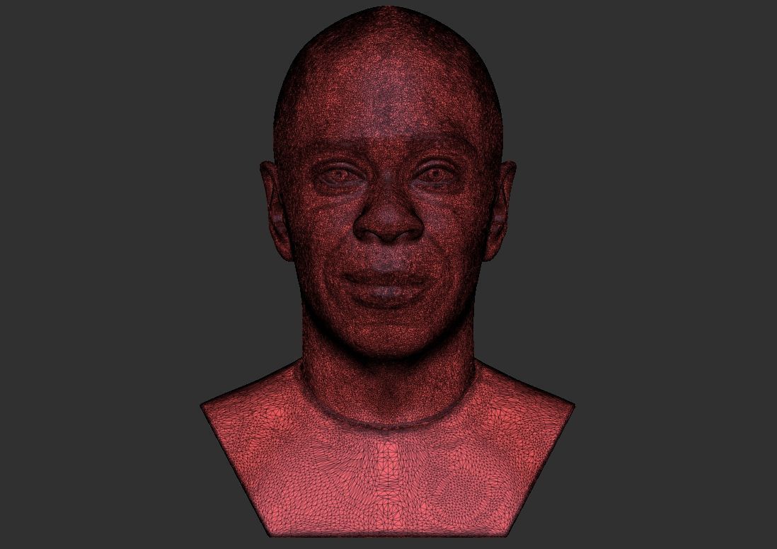 Dave Chappelle bust ready for 3D printing 3D print model_29
