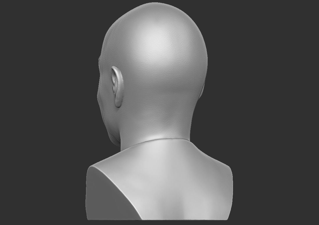 Dave Chappelle bust ready for 3D printing 3D print model_11