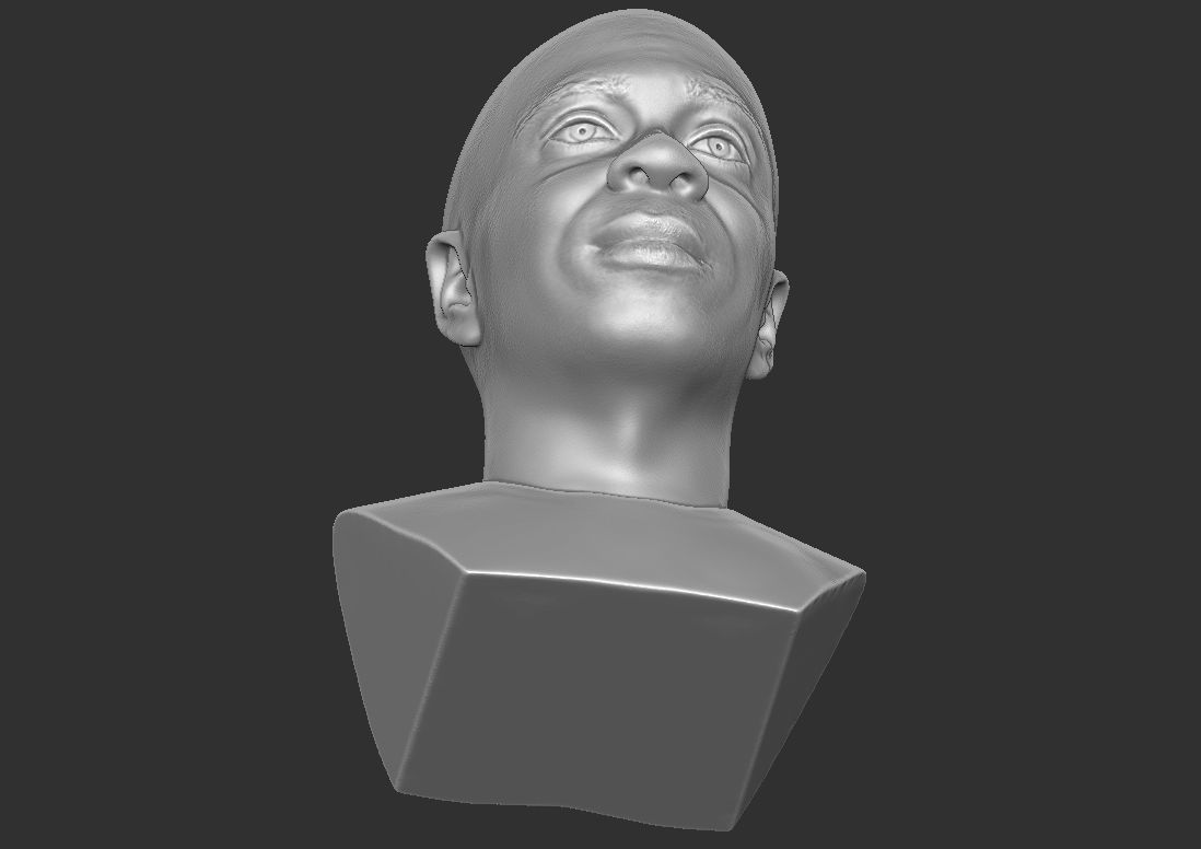 Dave Chappelle bust ready for 3D printing 3D print model_20