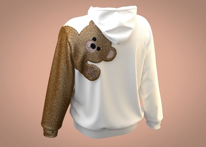 hoodie fur Low-poly 3D model