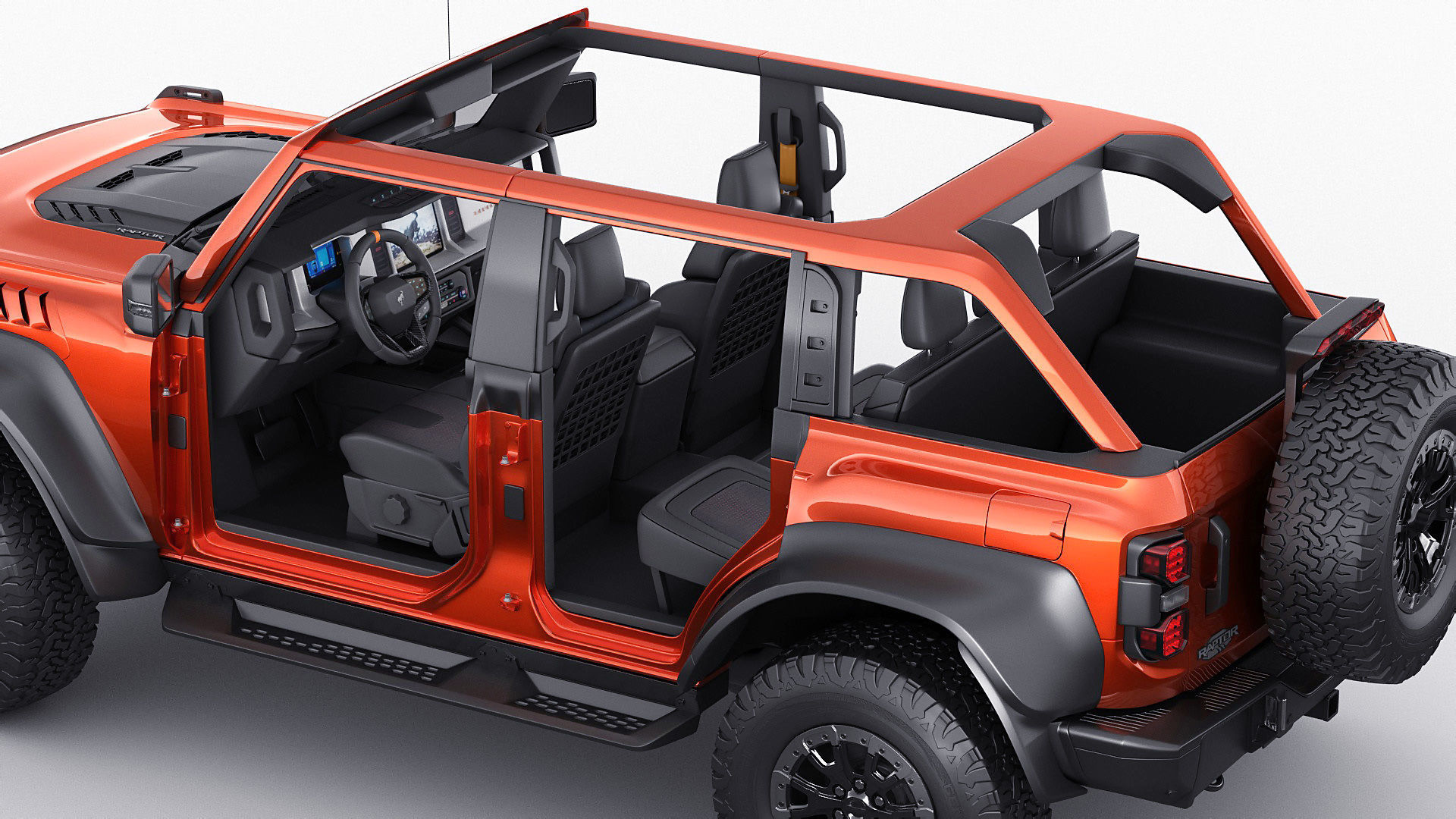 Bronco  2022 Raptor 3D model_4