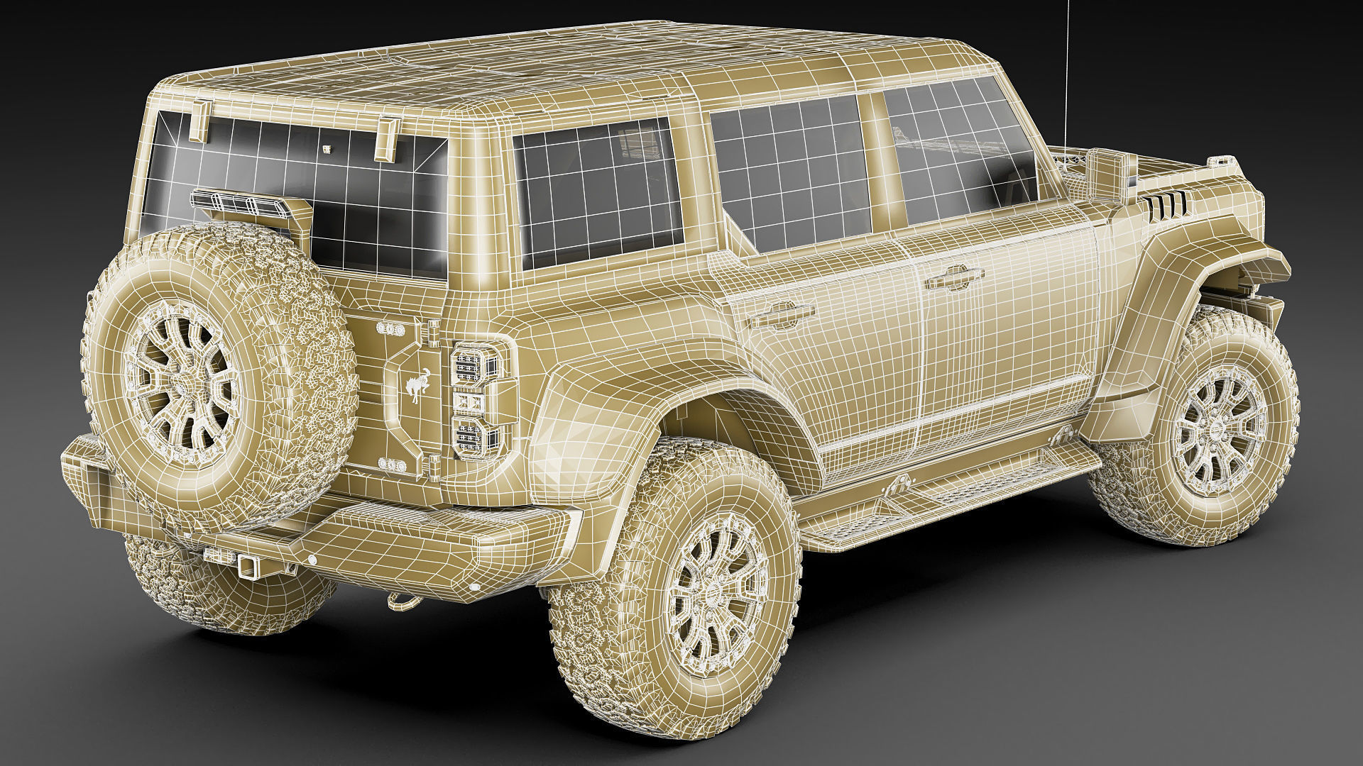 Bronco  2022 Raptor 3D model_33