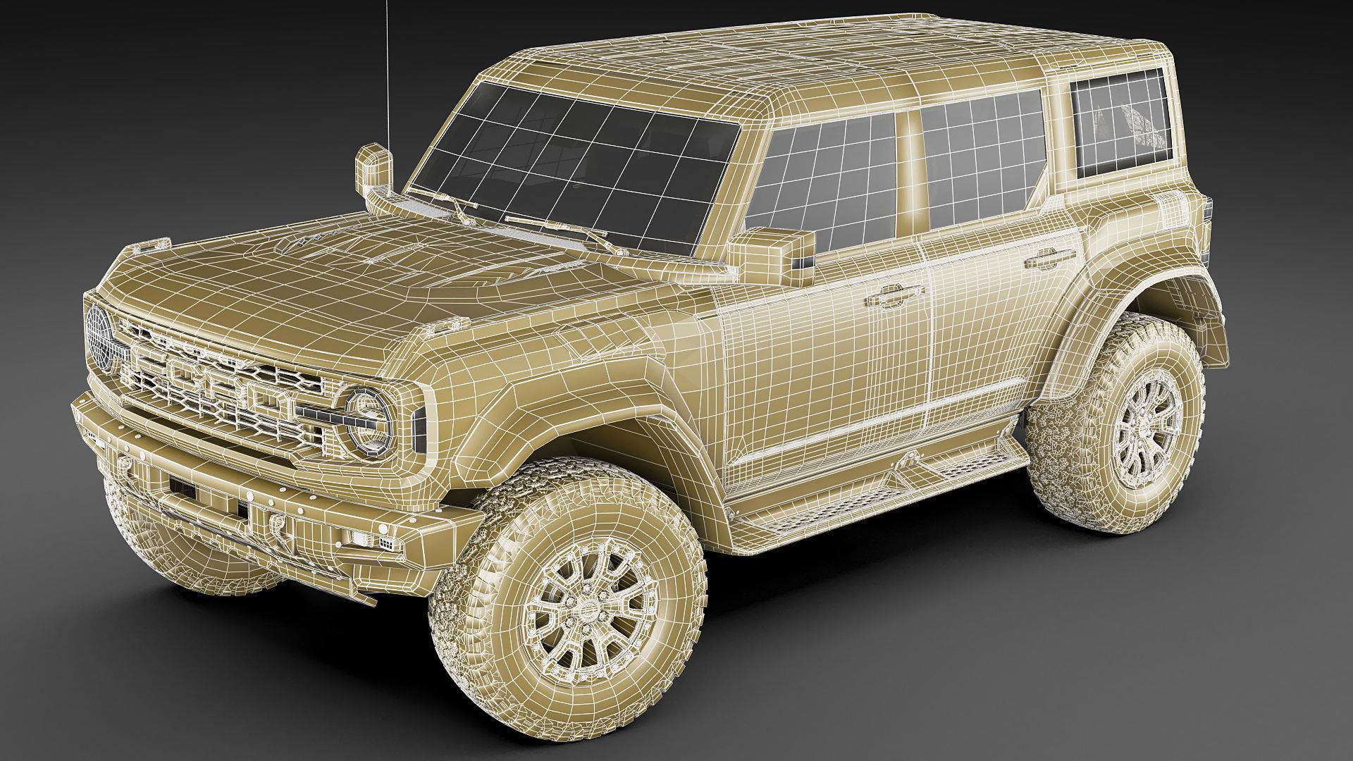 Bronco  2022 Raptor 3D model_32