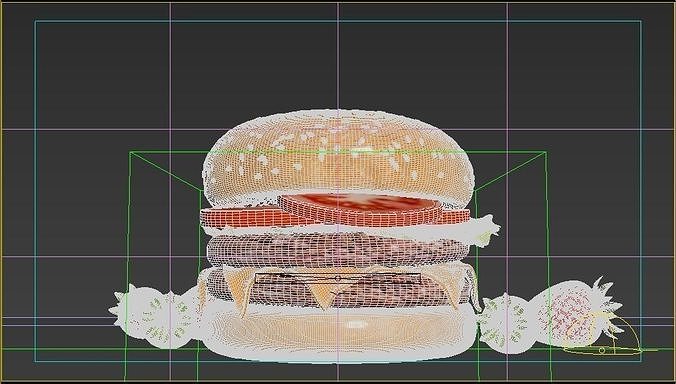 Burger 3D model 3D model 5
