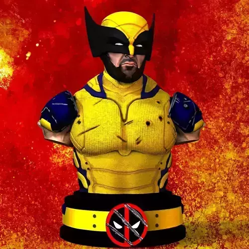 WOLVERINE BUST DEADPOOL MOVIE HUGE JACKMAN MARVEL