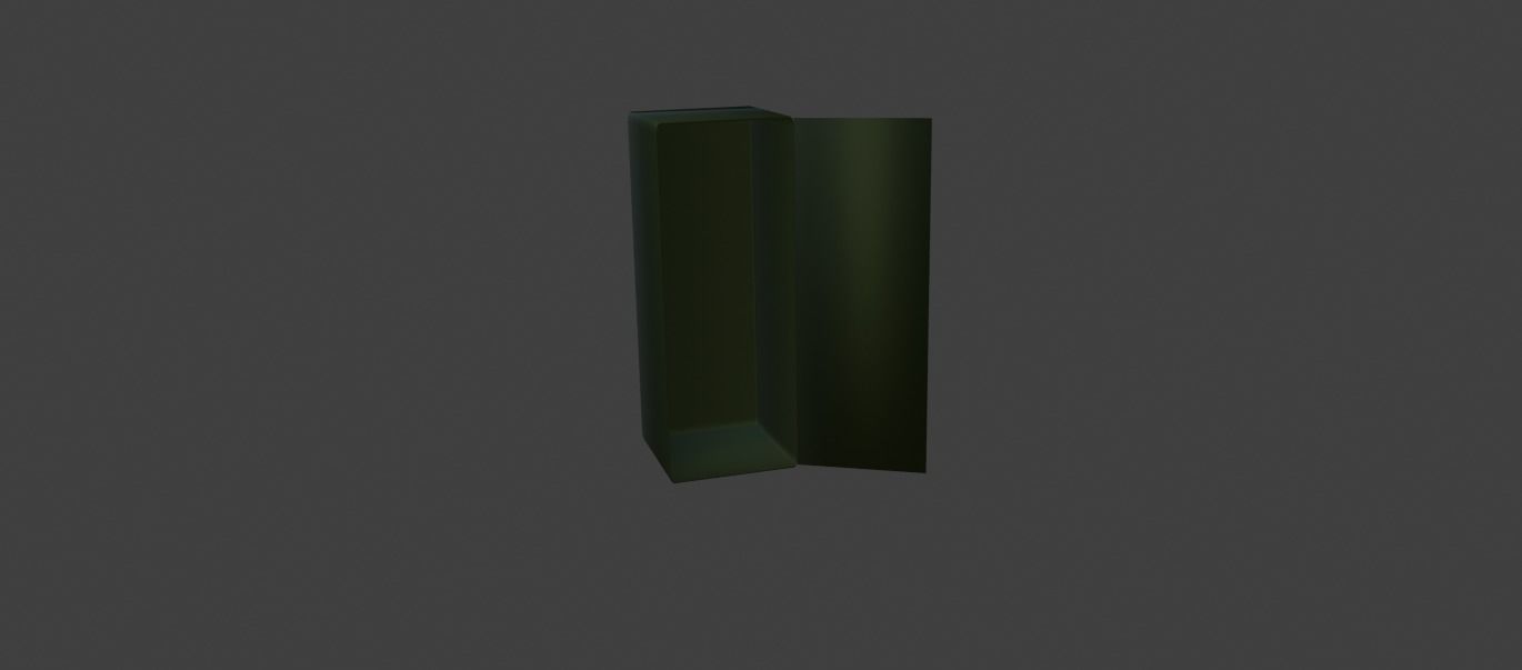 Big safe Low-poly 3D model_1