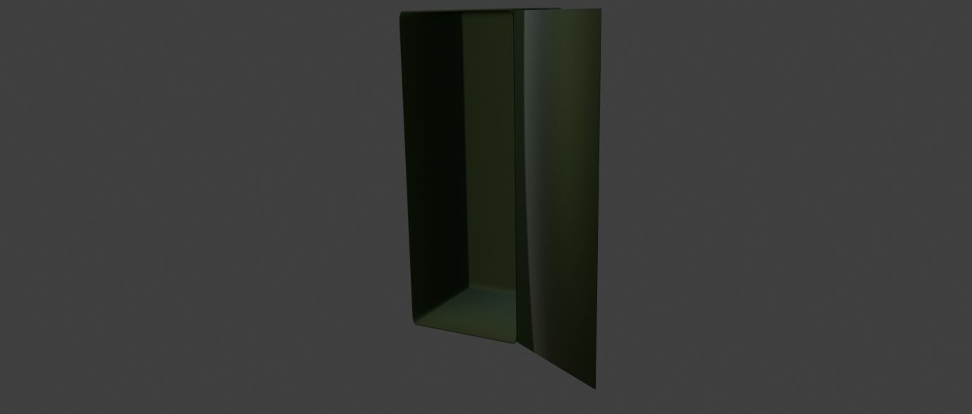 Big safe Low-poly 3D model_3