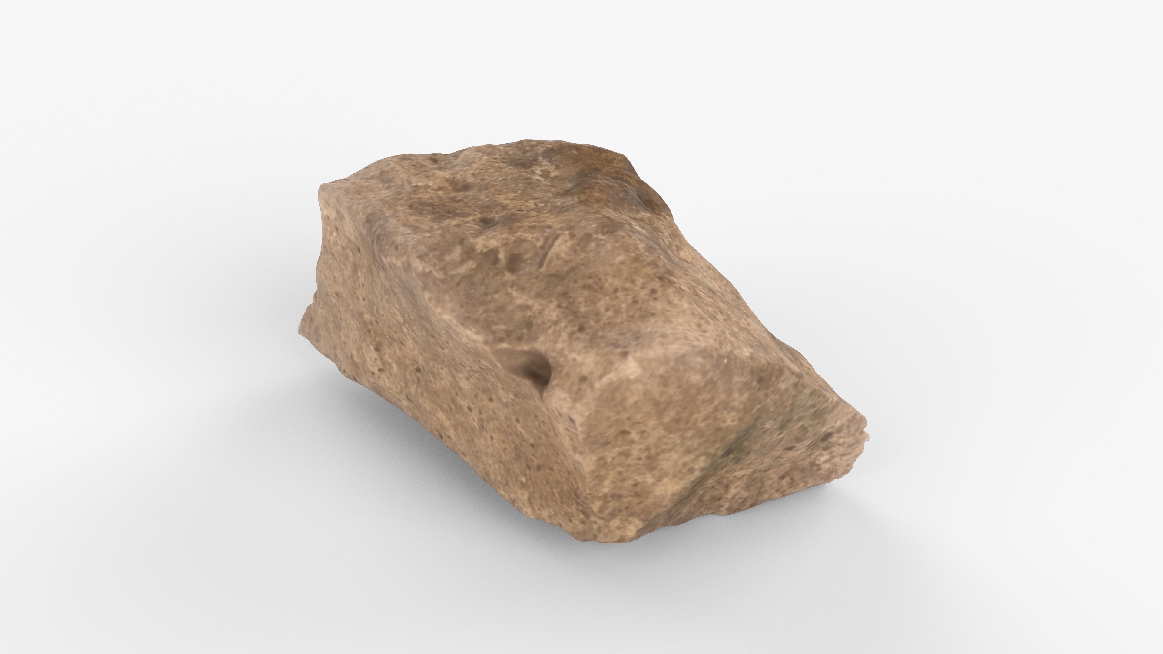 Photorealistic 3D scan of rock stone Low-poly 3D model_11