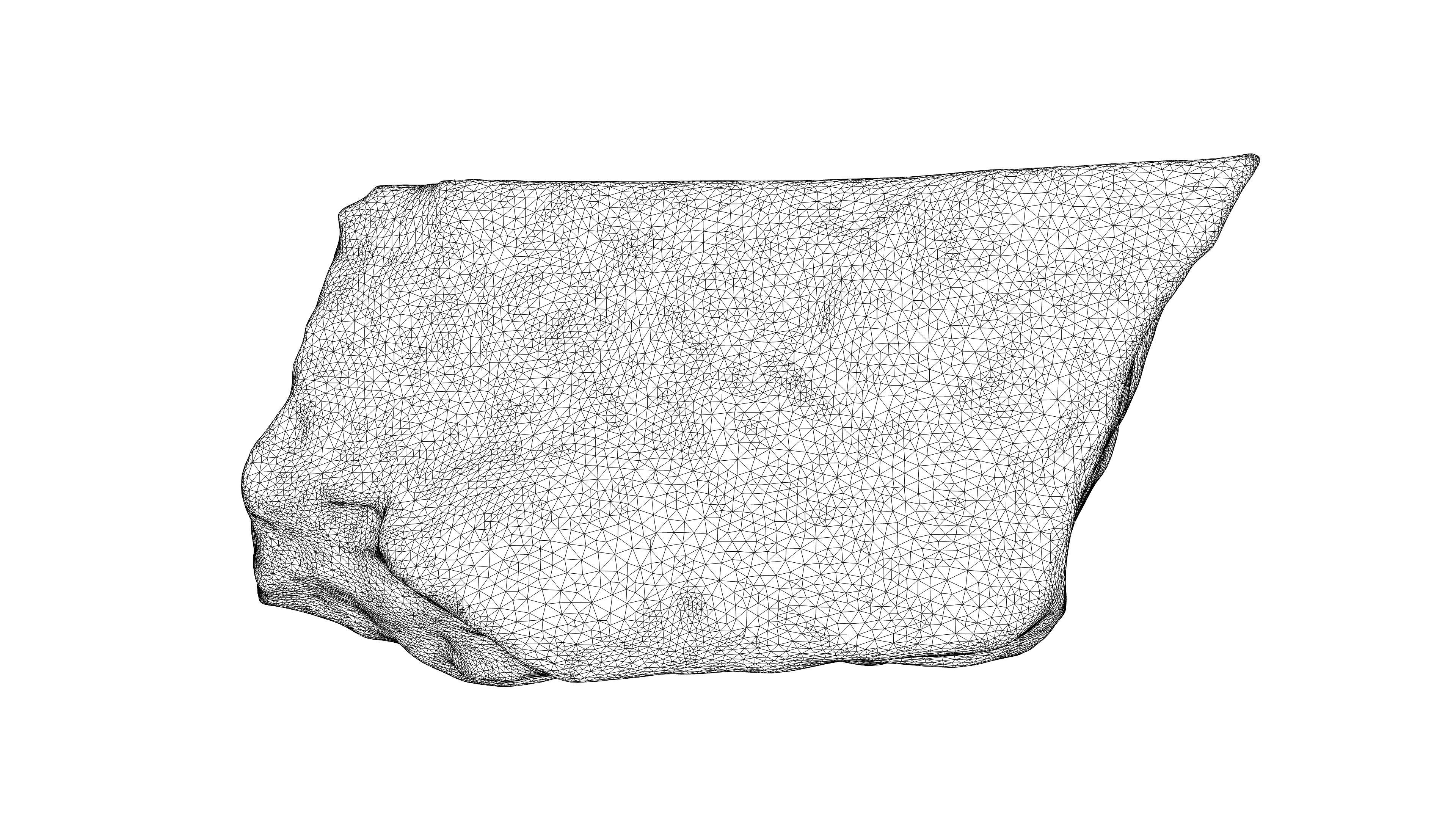 Photorealistic 3D scan of rock stone Low-poly 3D model_21