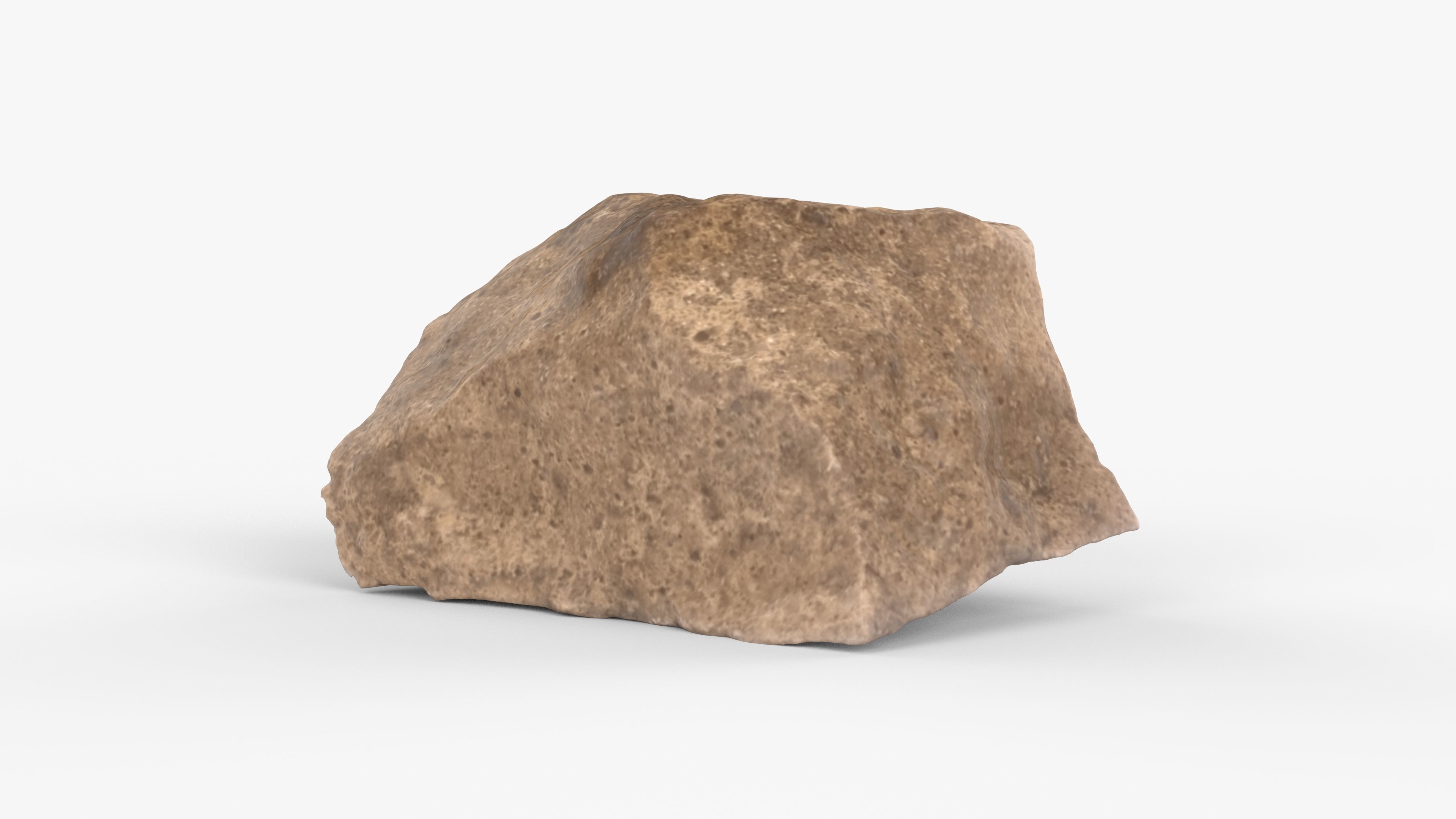 Photorealistic 3D scan of rock stone Low-poly 3D model_13