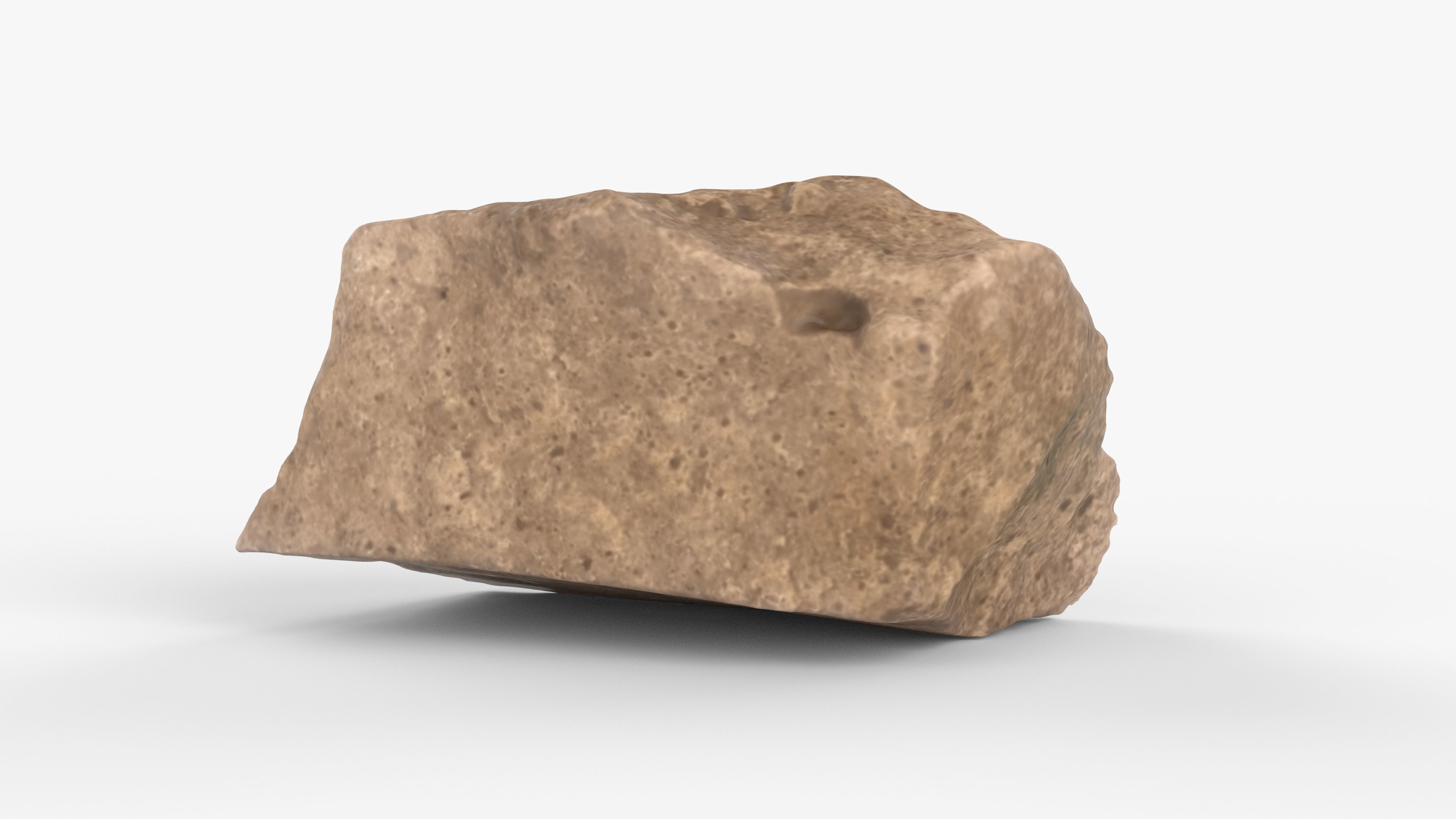 Photorealistic 3D scan of rock stone Low-poly 3D model_8