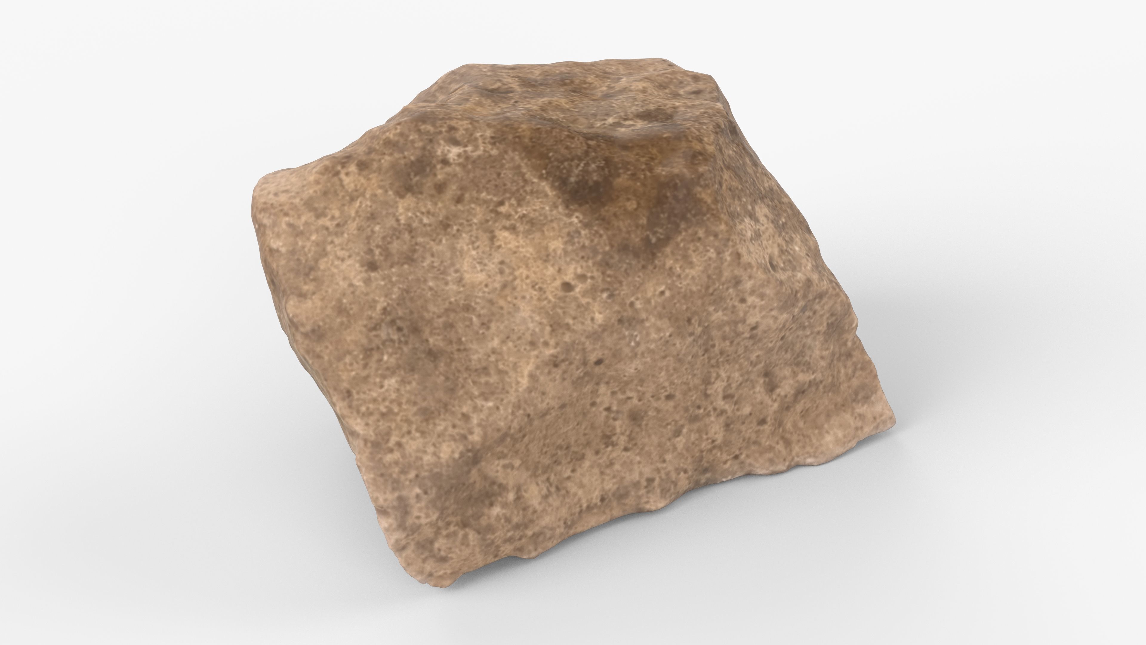 Photorealistic 3D scan of rock stone Low-poly 3D model_12