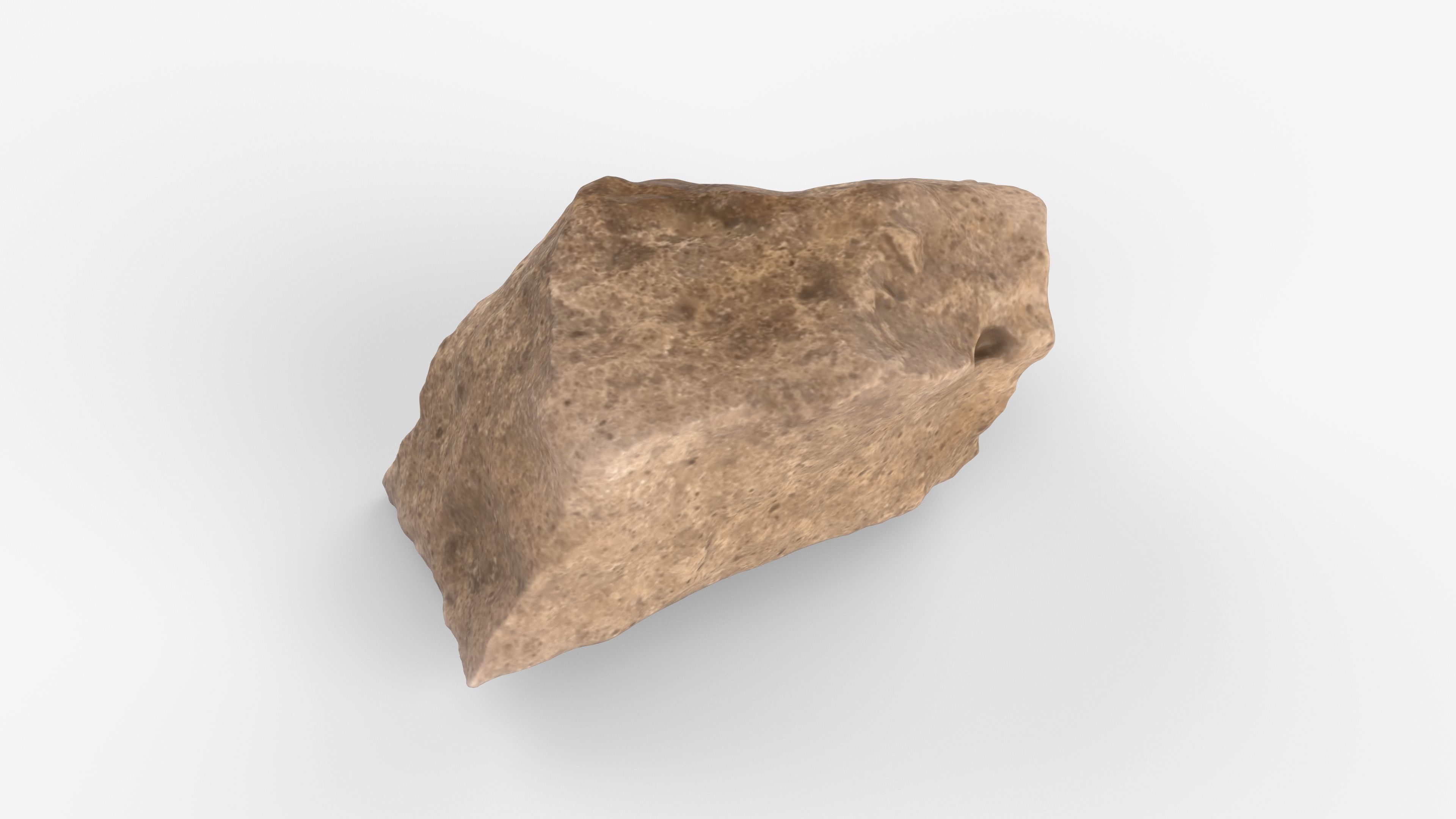 Photorealistic 3D scan of rock stone Low-poly 3D model_6