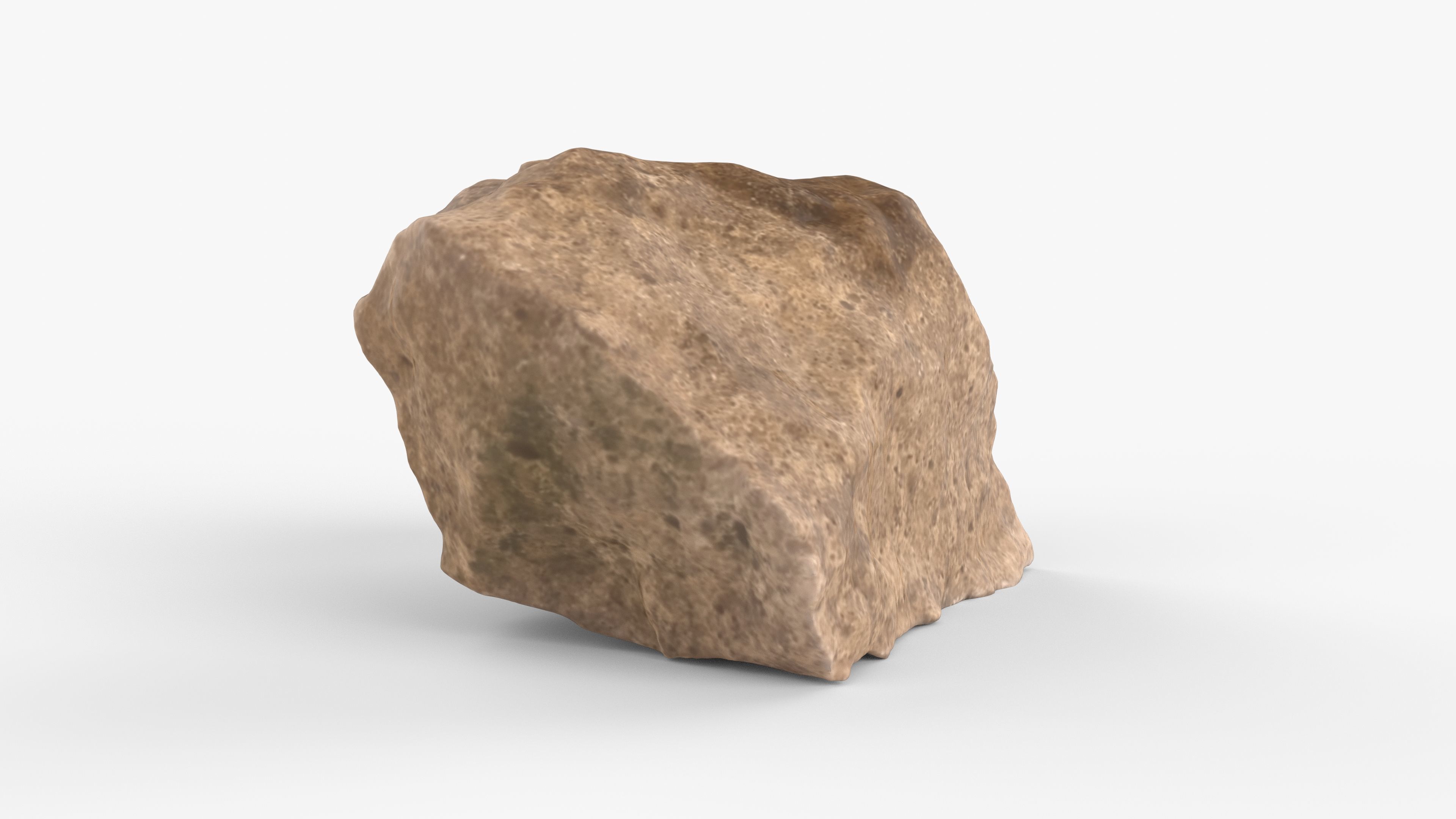Photorealistic 3D scan of rock stone Low-poly 3D model_9