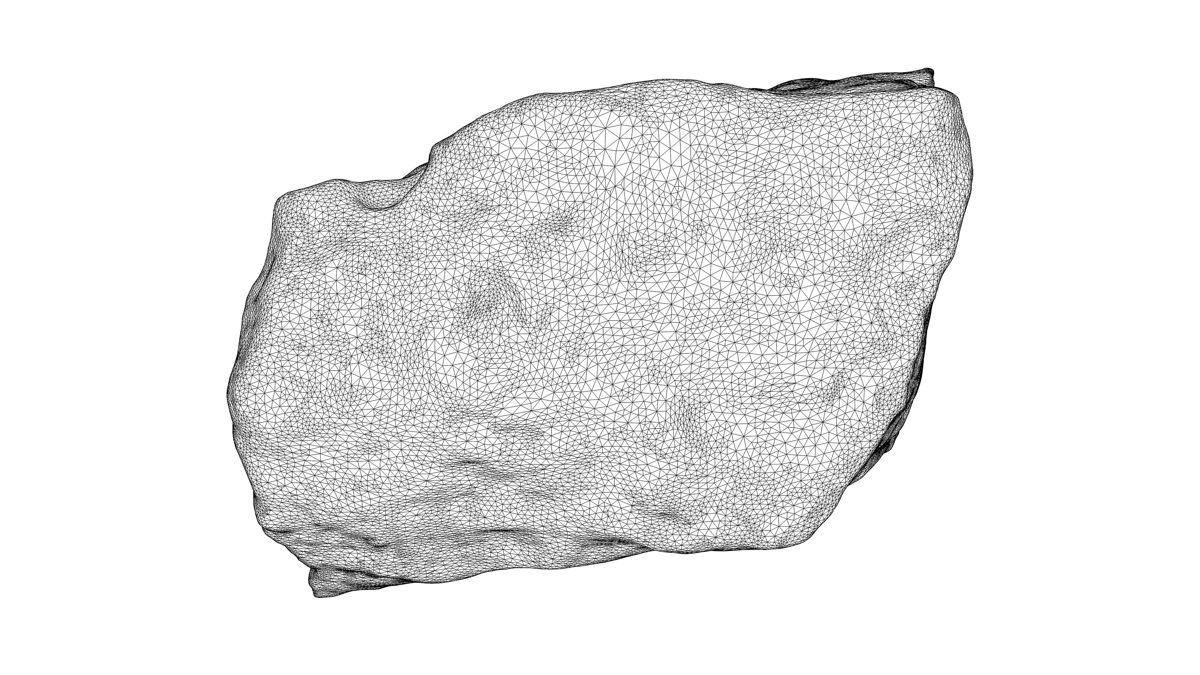 Photorealistic 3D scan of rock stone Low-poly 3D model_22