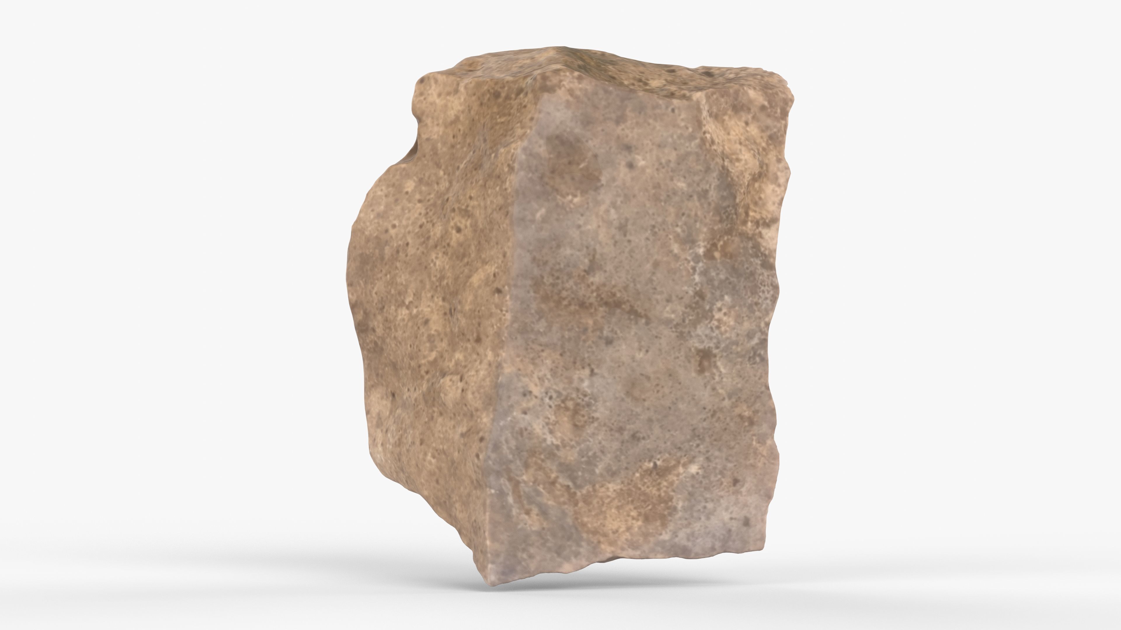 Photorealistic 3D scan of rock stone Low-poly 3D model_10
