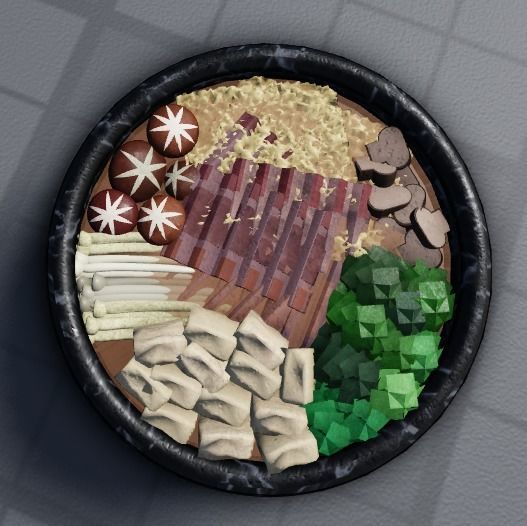 Japanese Sukiyaki Noodles Soup 3D Model 3D model_15