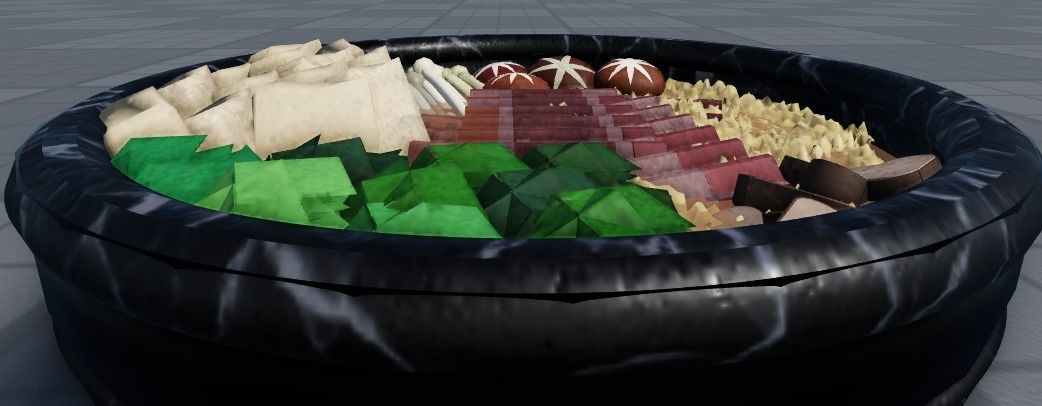 Japanese Sukiyaki Noodles Soup 3D Model 3D model_24