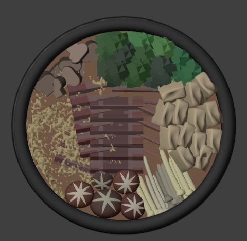 Japanese Sukiyaki Noodles Soup 3D Model 3D model_8