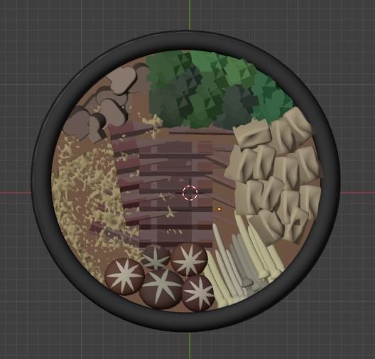 Japanese Sukiyaki Noodles Soup 3D Model 3D model_13