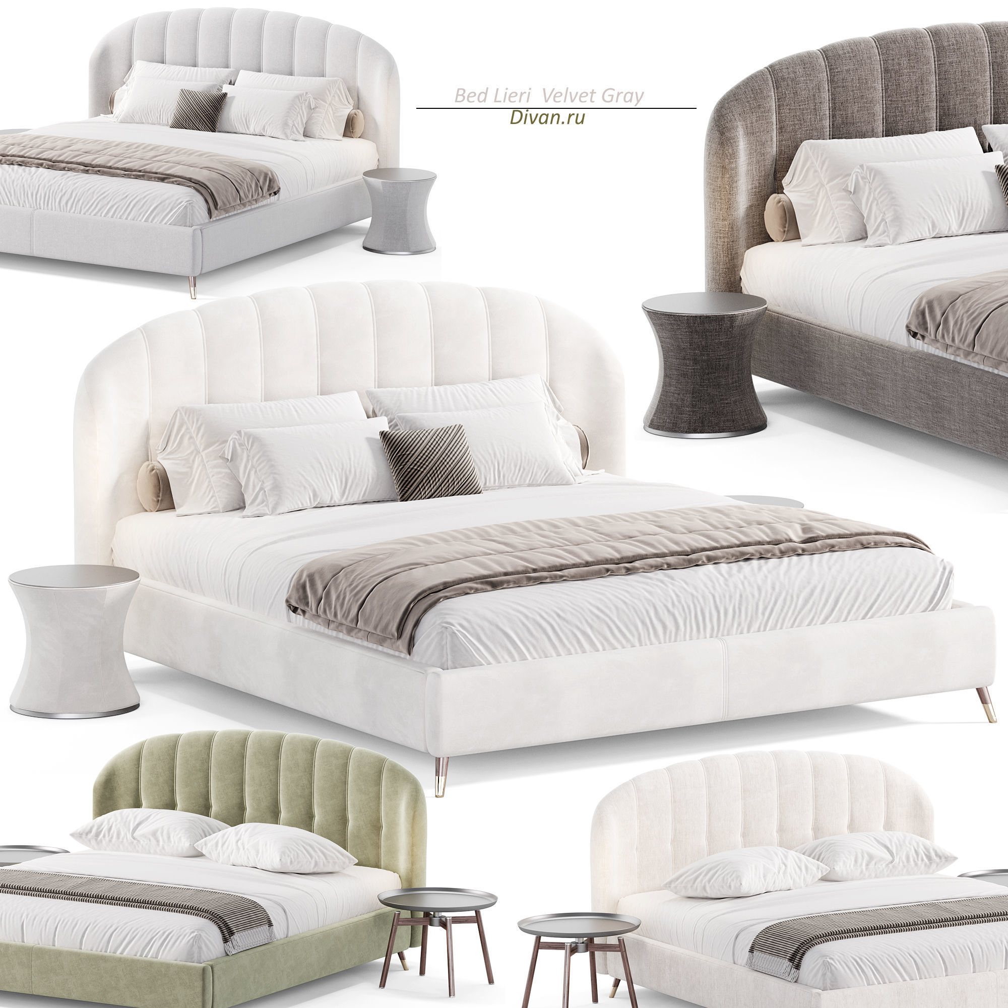 Bed Lieri 3D model_4