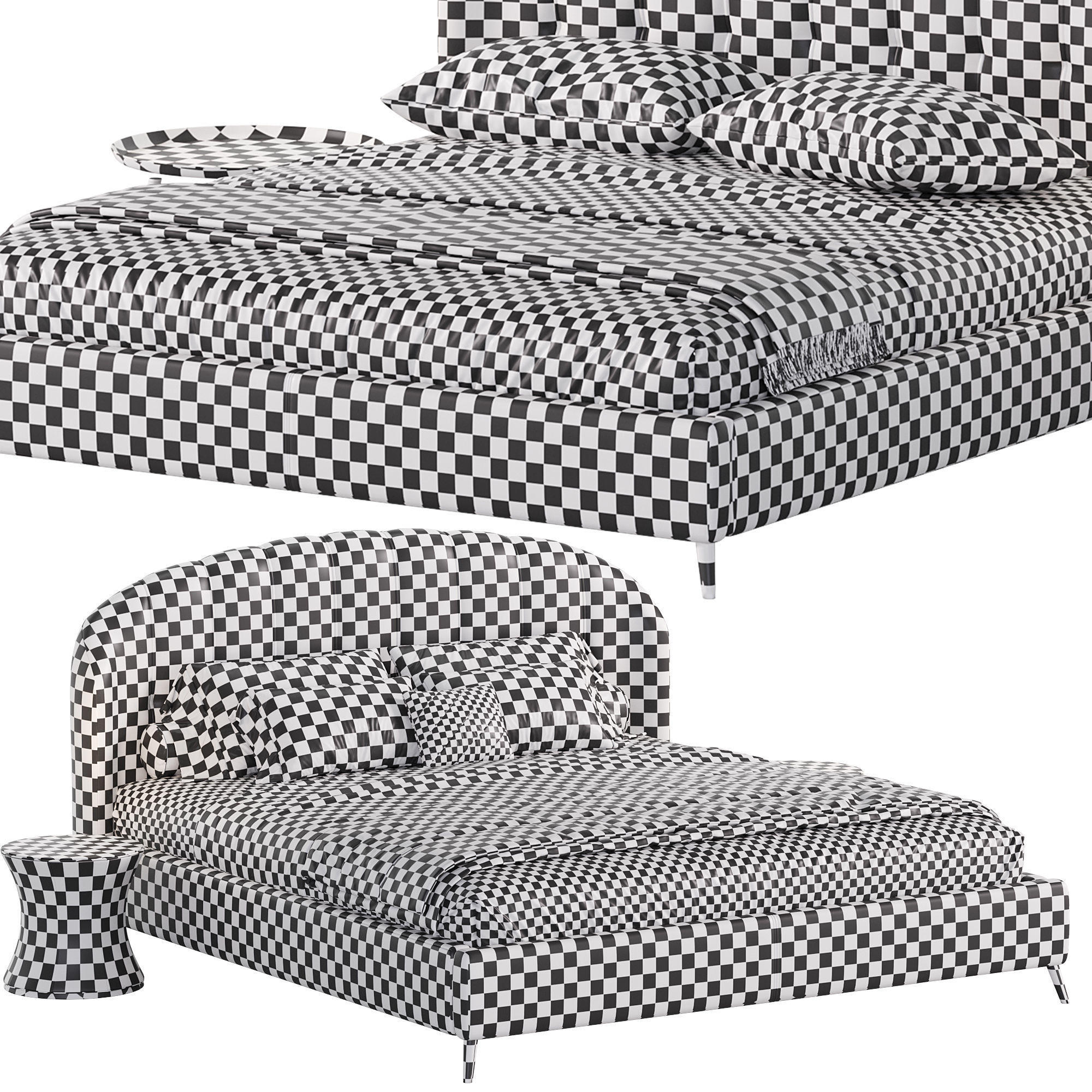 Bed Lieri 3D model_7