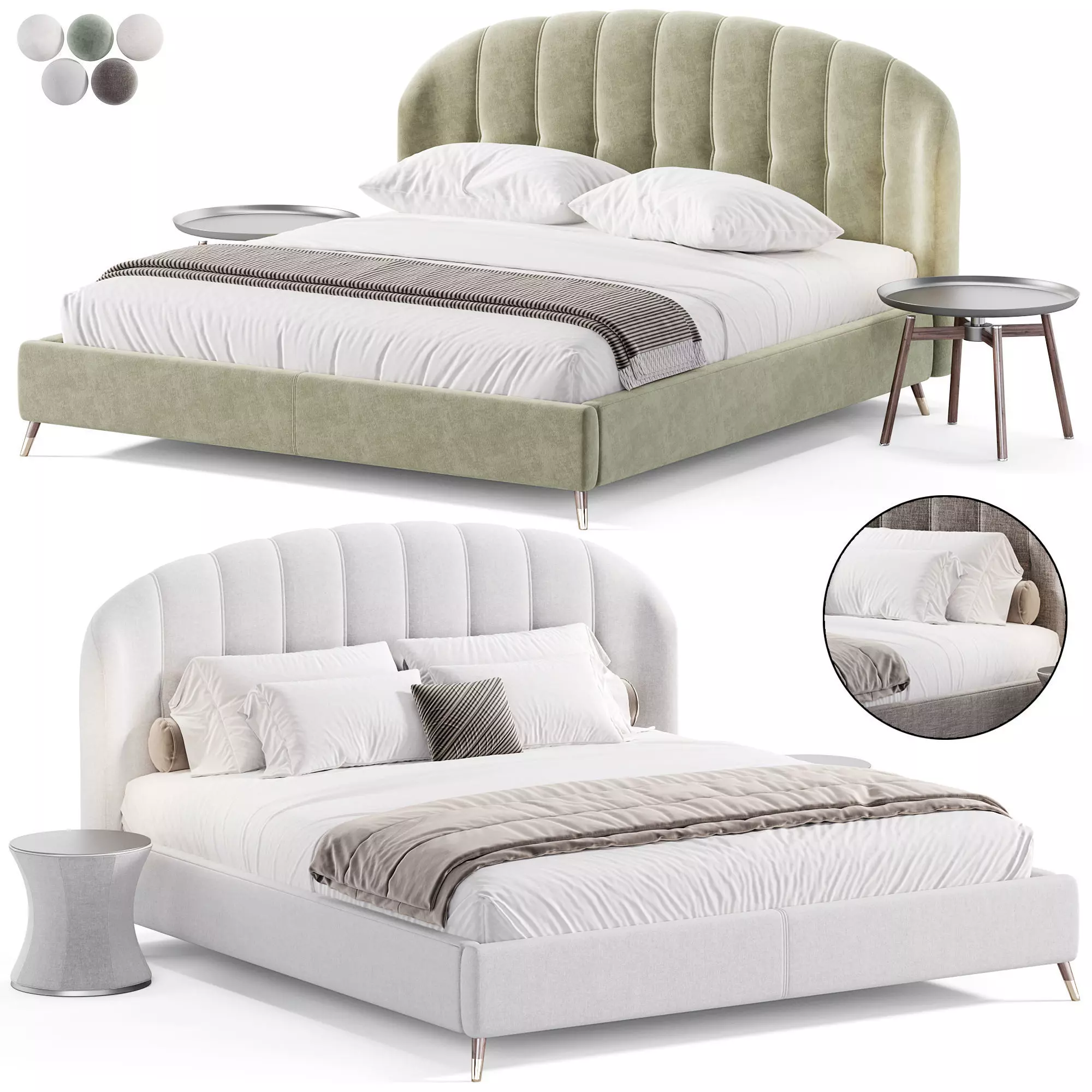 Bed Lieri 3D model_0