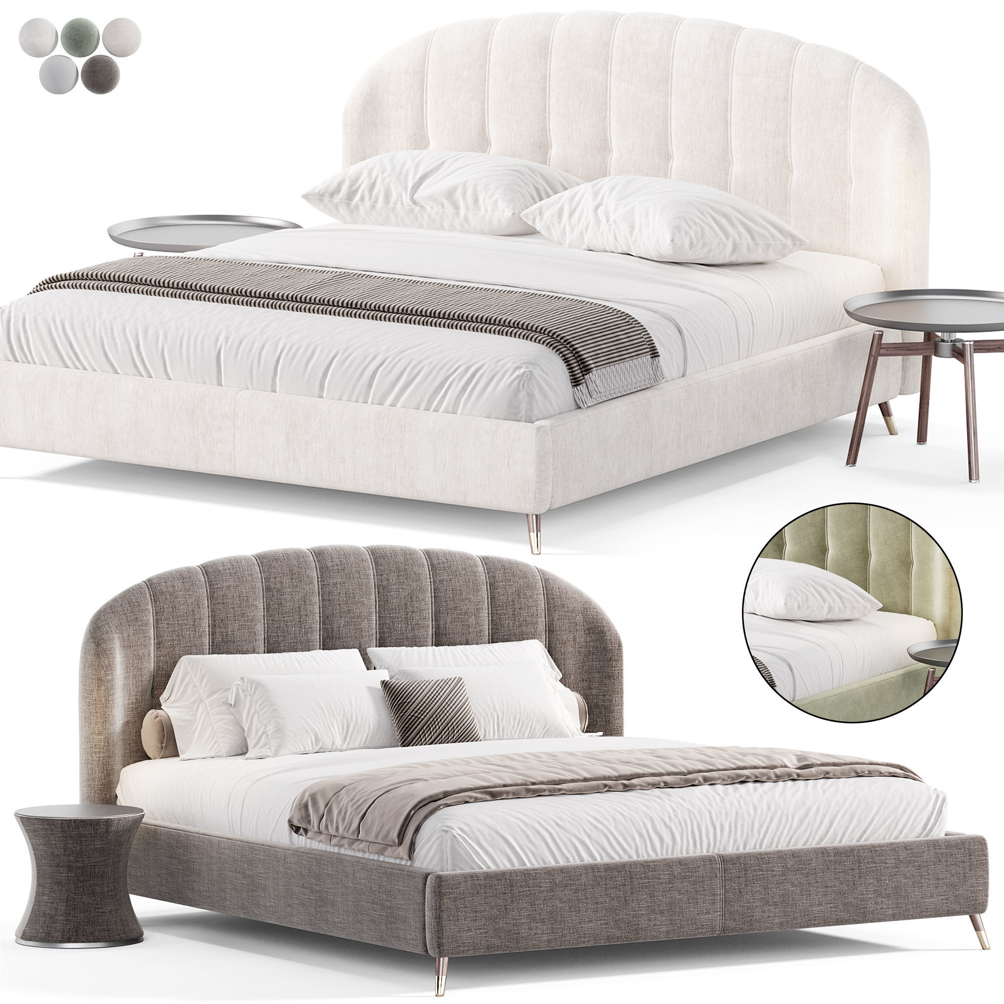 Bed Lieri 3D model_2