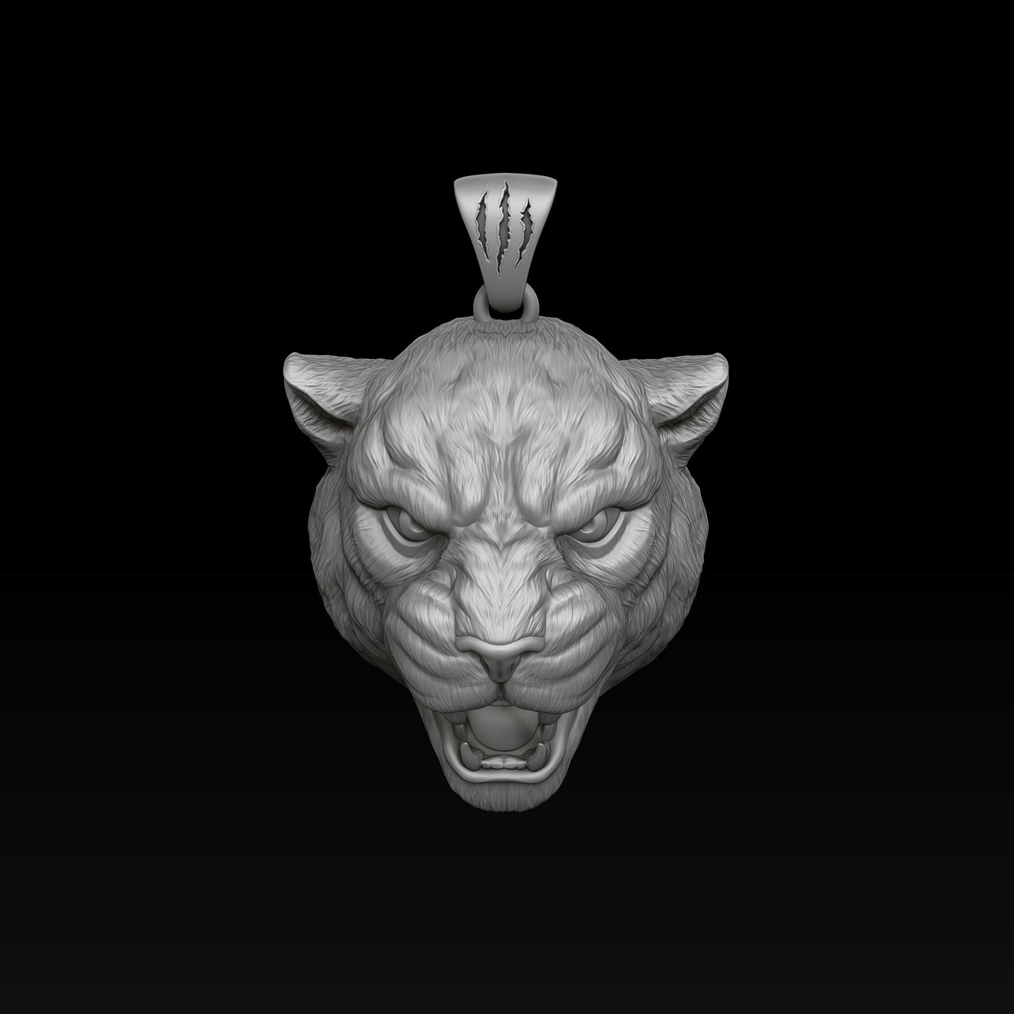 Panthere Pendant V2 3D print model_3