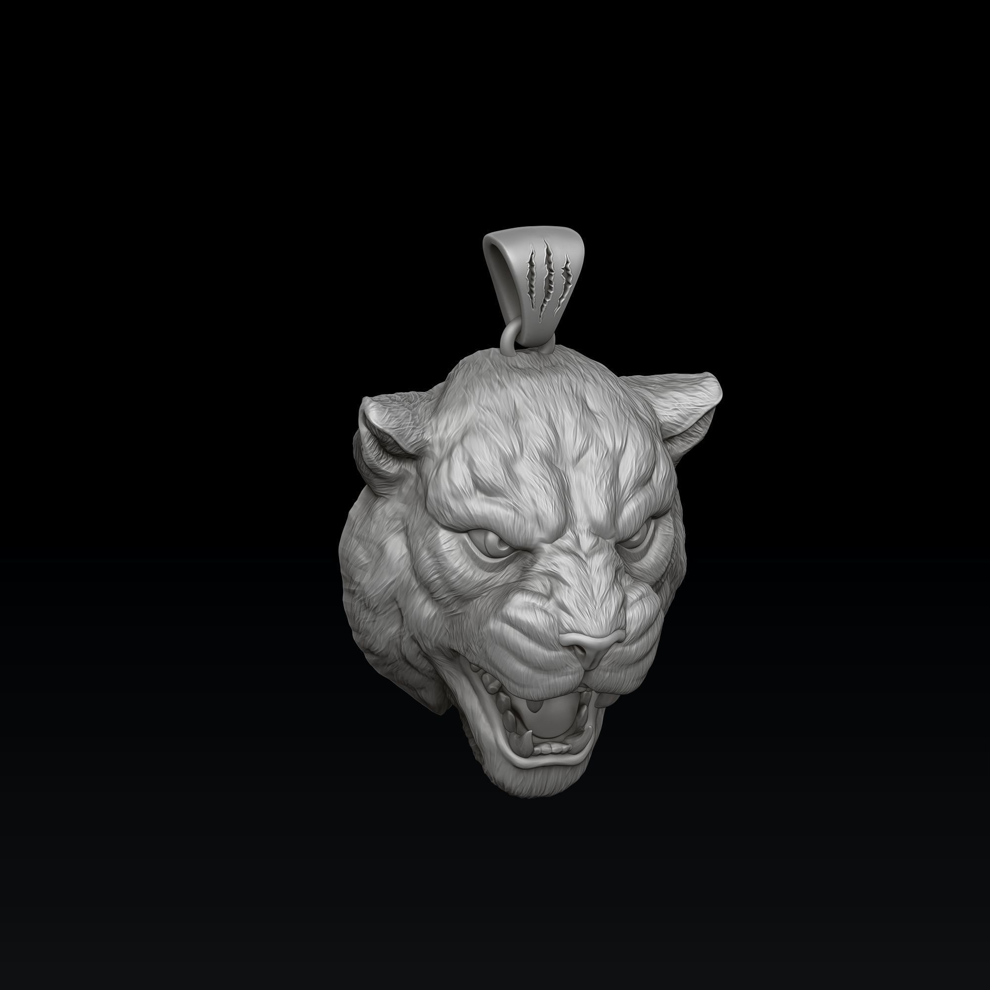 Panthere Pendant V2 3D print model_2