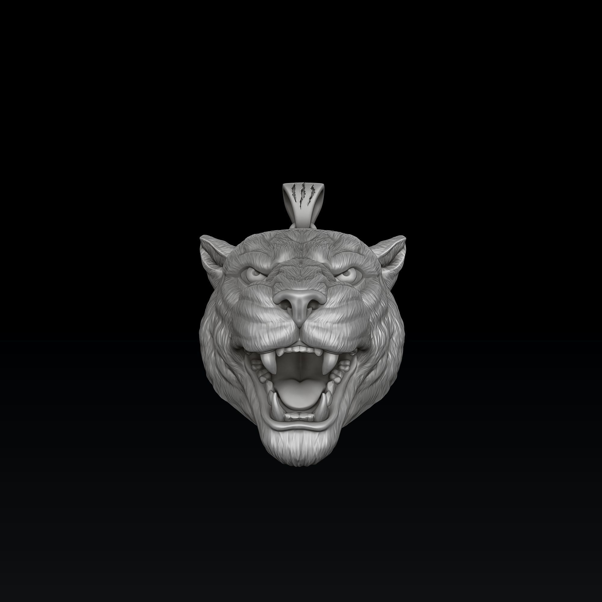 Panthere Pendant V2 3D print model_7