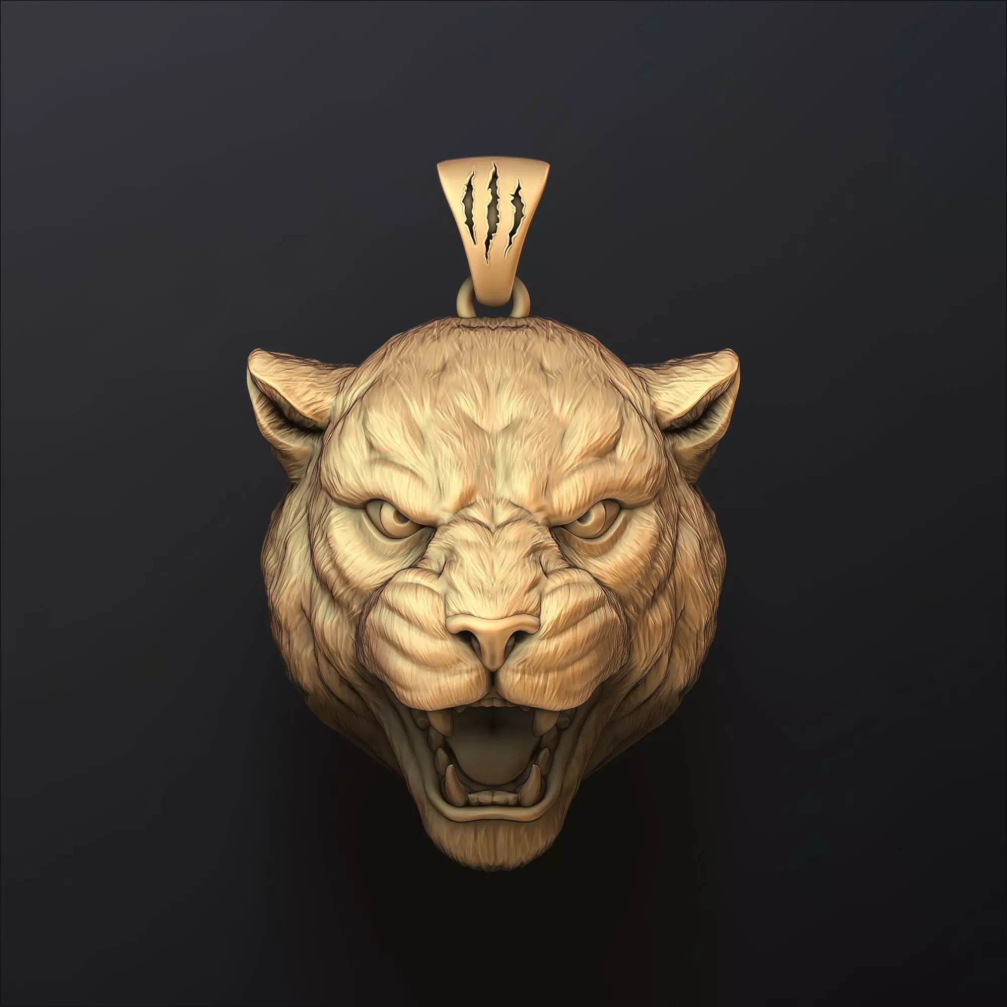 Panthere Pendant V2 3D print model_0