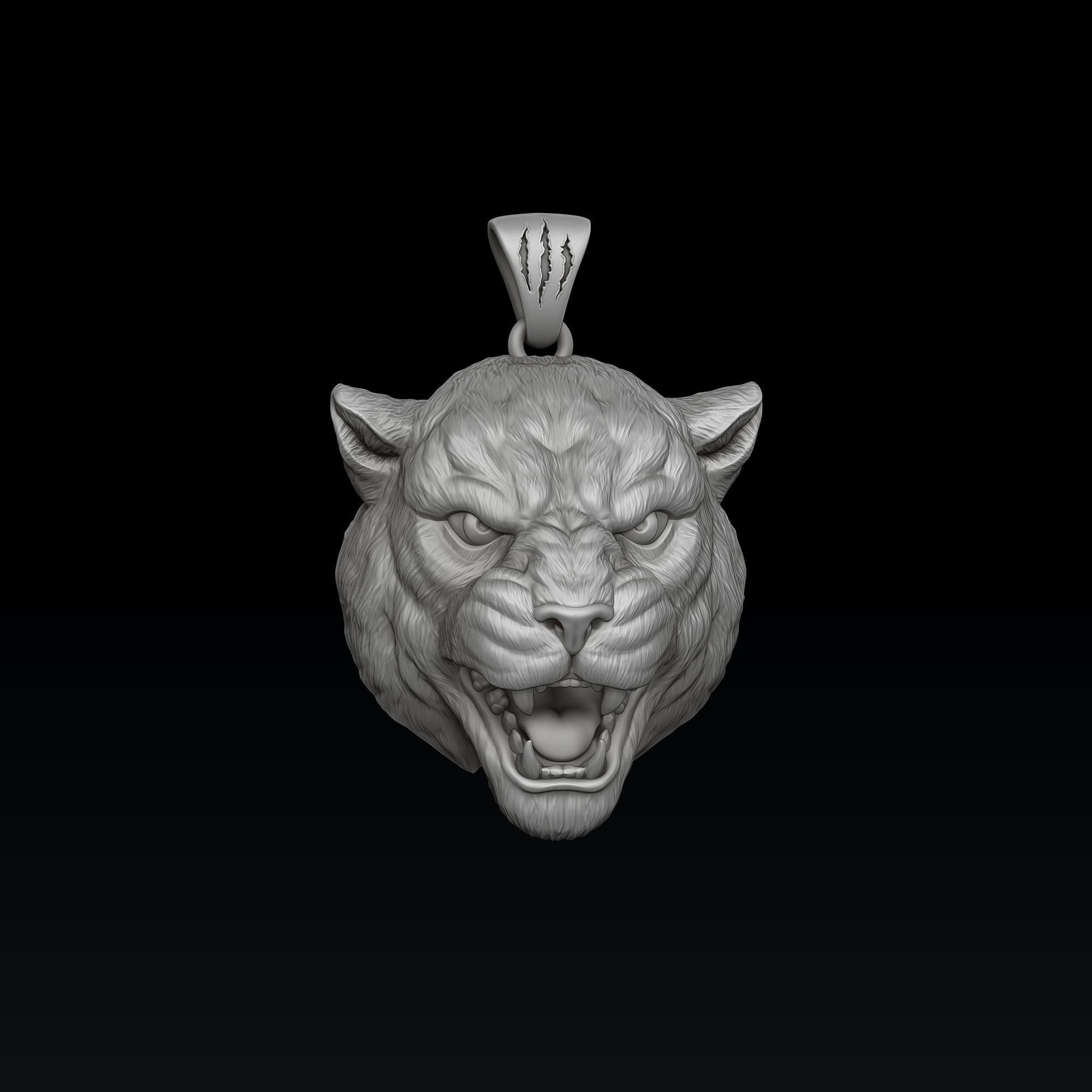 Panthere Pendant V2 3D print model_6