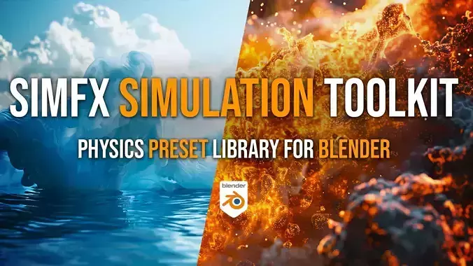 Sim FX Simulation Toolkit and Presets - Blender Addon 3D model