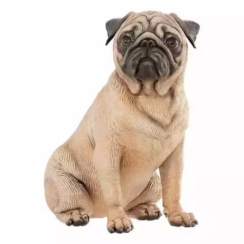 Pug dog figurine