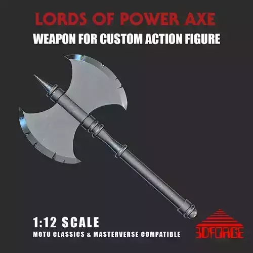 Lords of Power Axe MOTUClassics-Masterverse Scale for Custom 3D print model