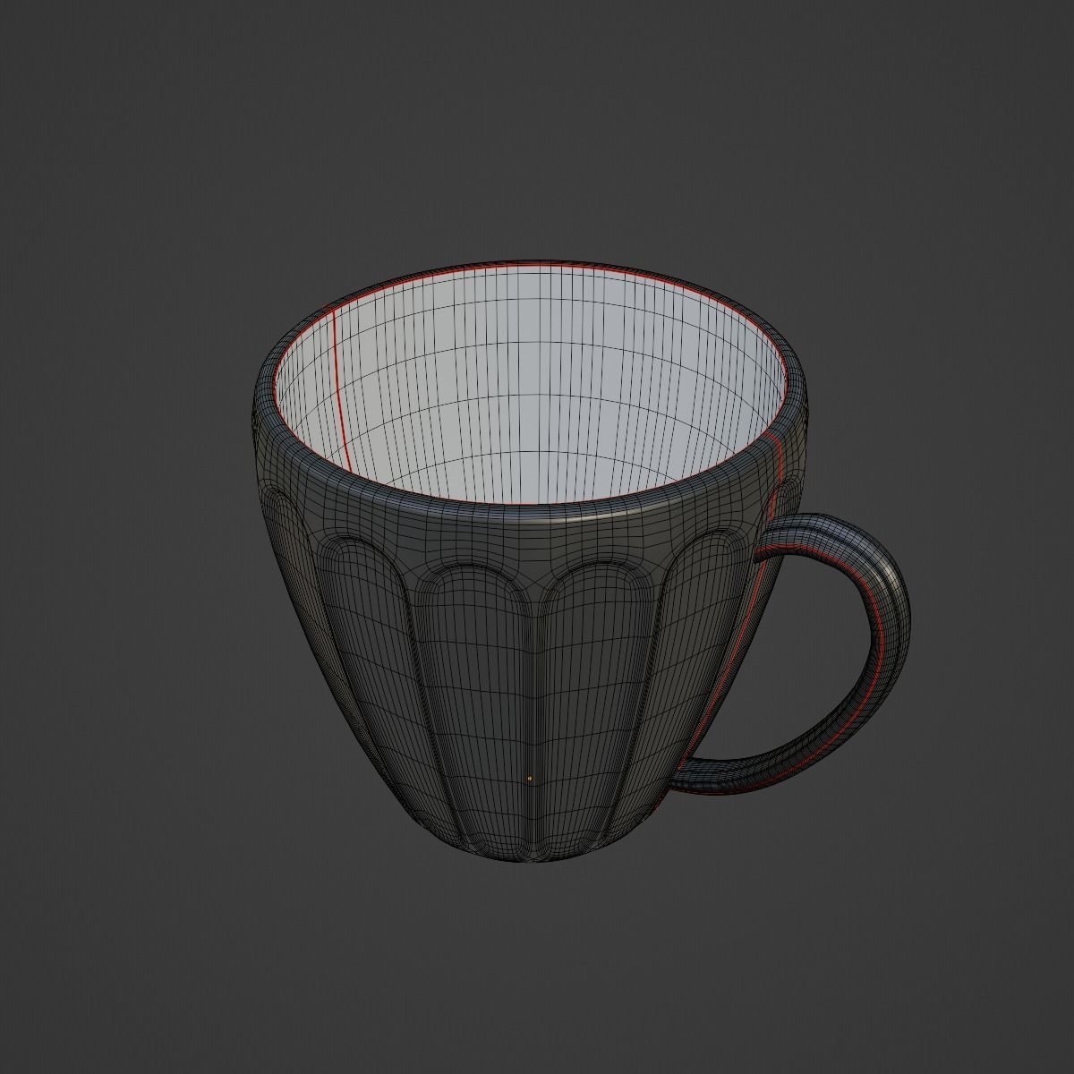 Tea Cup 08 3D model_7
