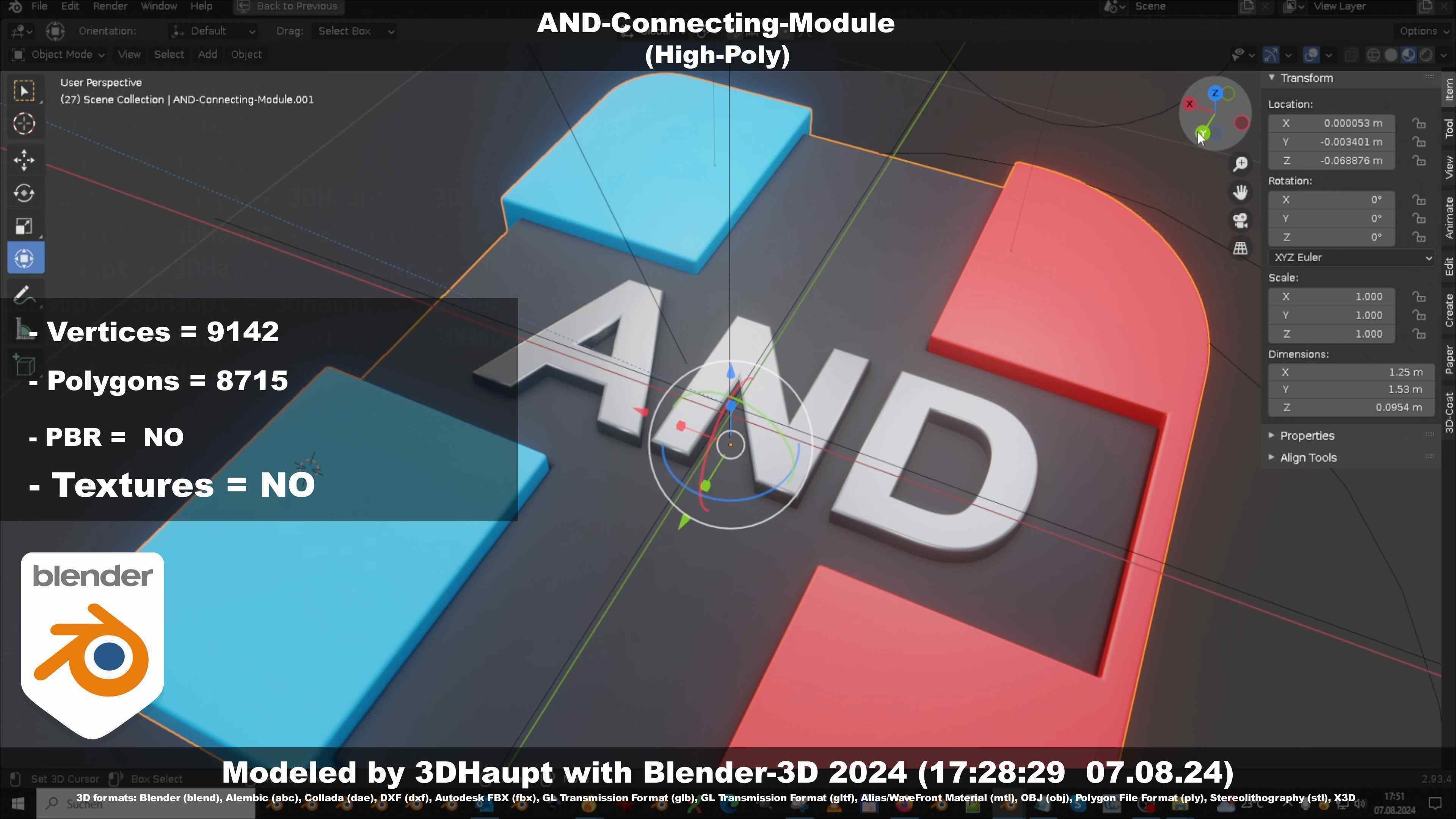 AND-Connecting-Module 3D model_121
