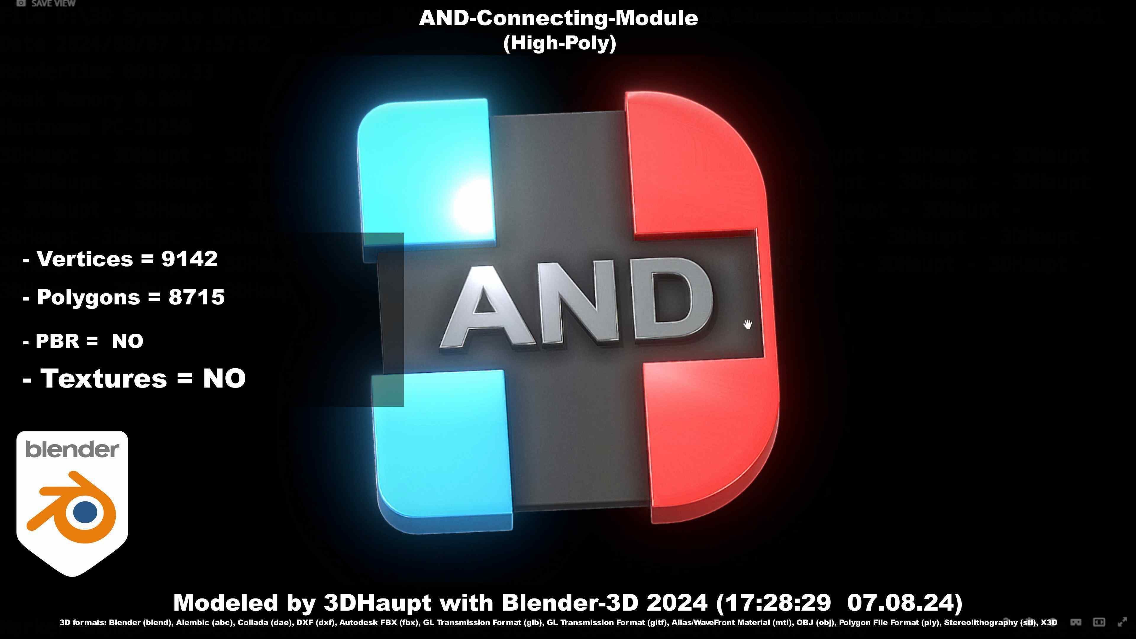 AND-Connecting-Module 3D model_33