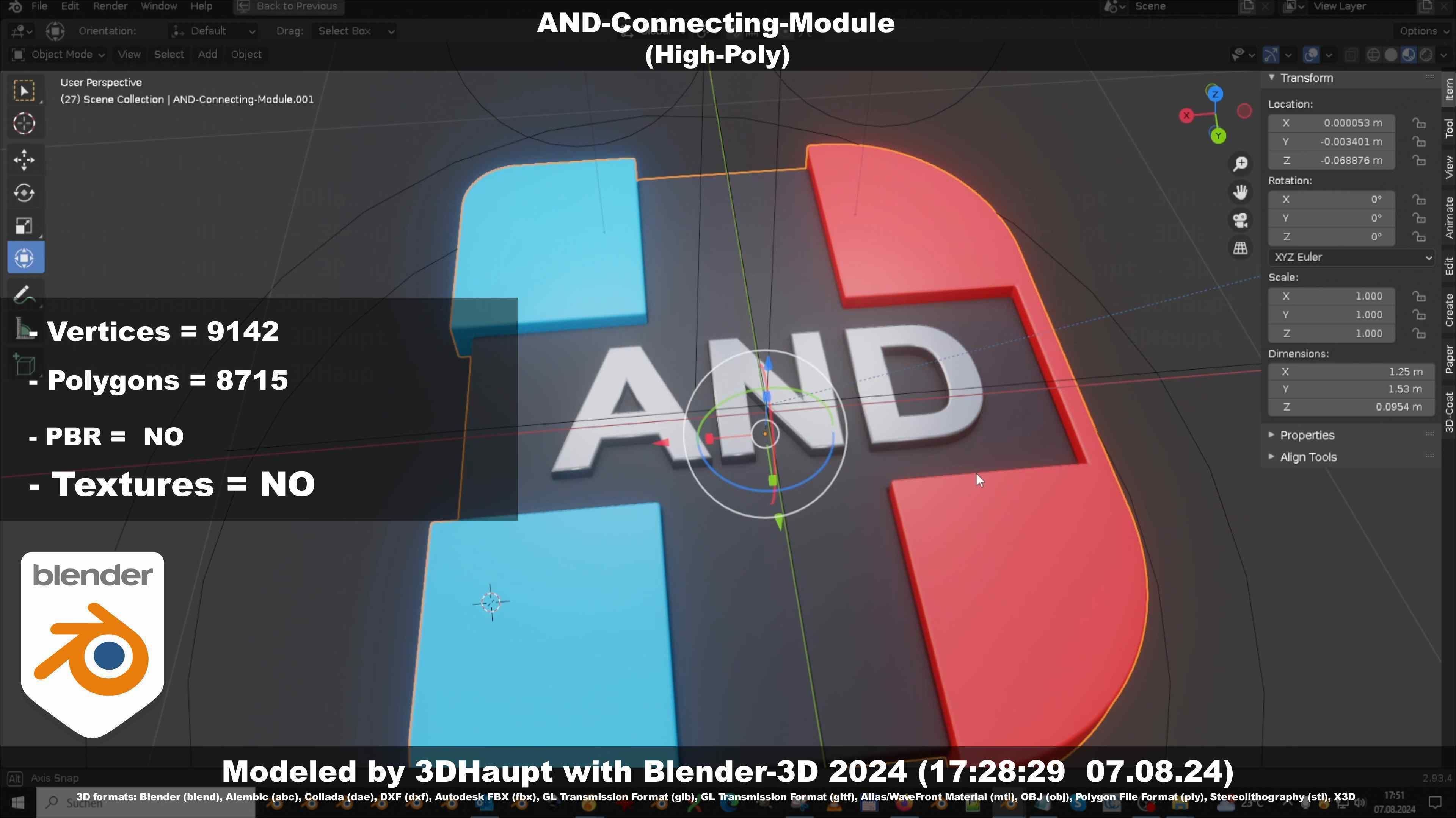 AND-Connecting-Module 3D model_123