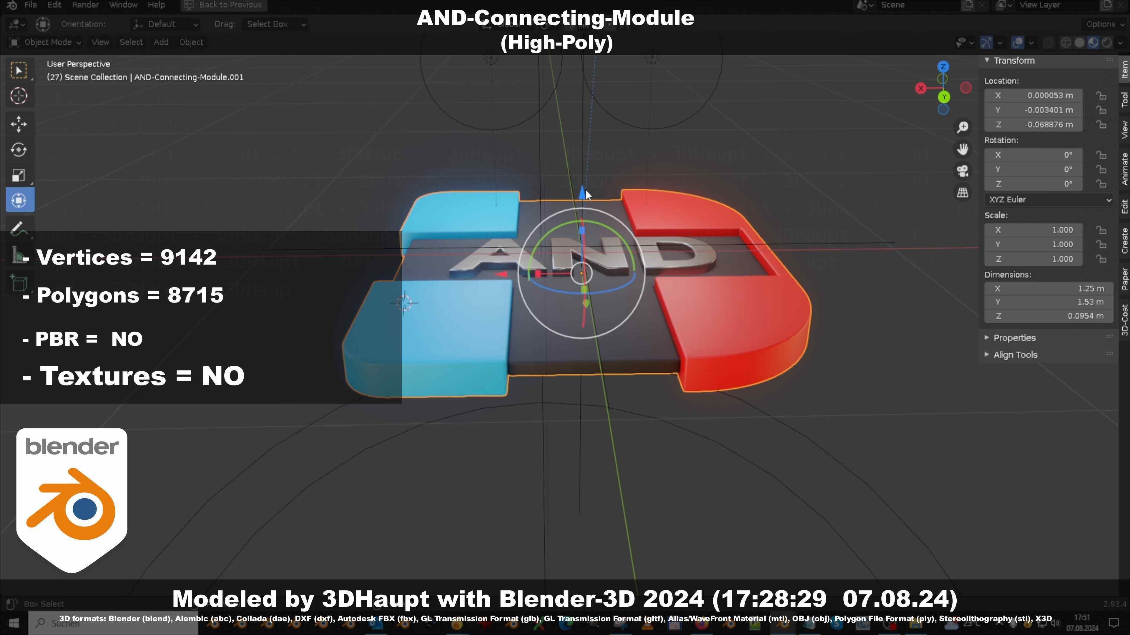 AND-Connecting-Module 3D model_105
